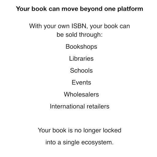 Why owning your own ISBN really matters